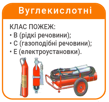 ВУГЛЕКИСЛОТНІ ВОГНЕГАСНИКИ