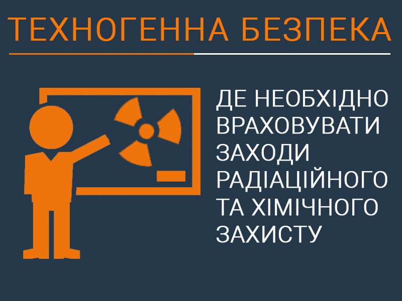 Де необхідно враховувати заходи радіаційного та хімічного захисту