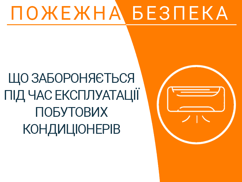Що забороняється під час експлуатації побутових кондиціонерів