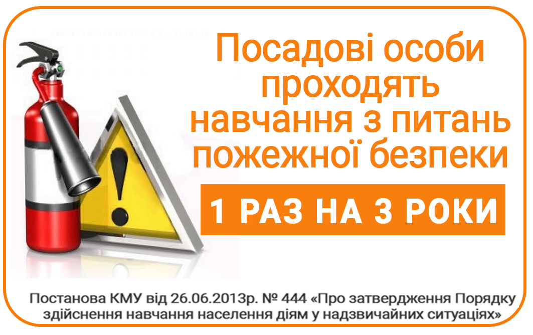 Коли проходити навчання з питань пожежної безпеки