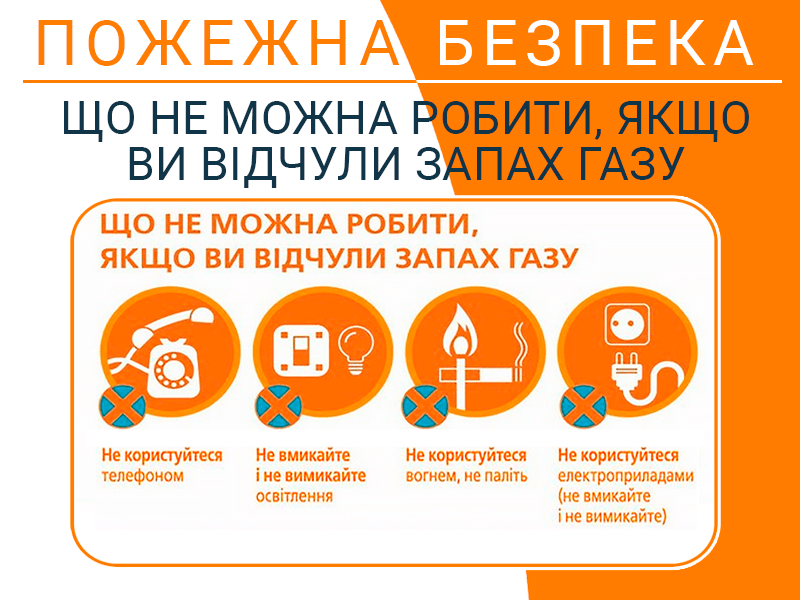Що не можна робити, якщо ви відчули запах газу